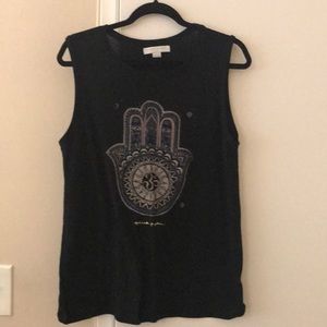 Spiritual Gangster size M navy blue muscle tank.